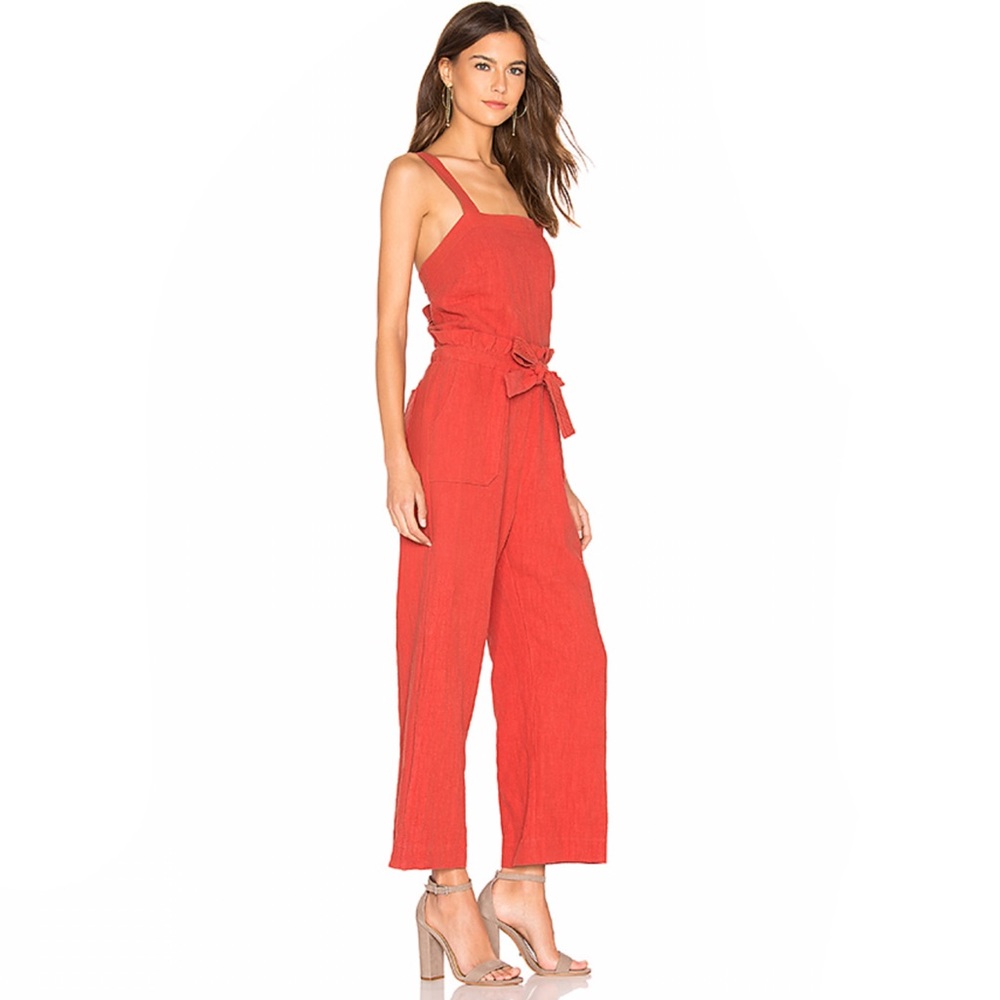 SAYLOR Roxy Jumpsuit in Rust